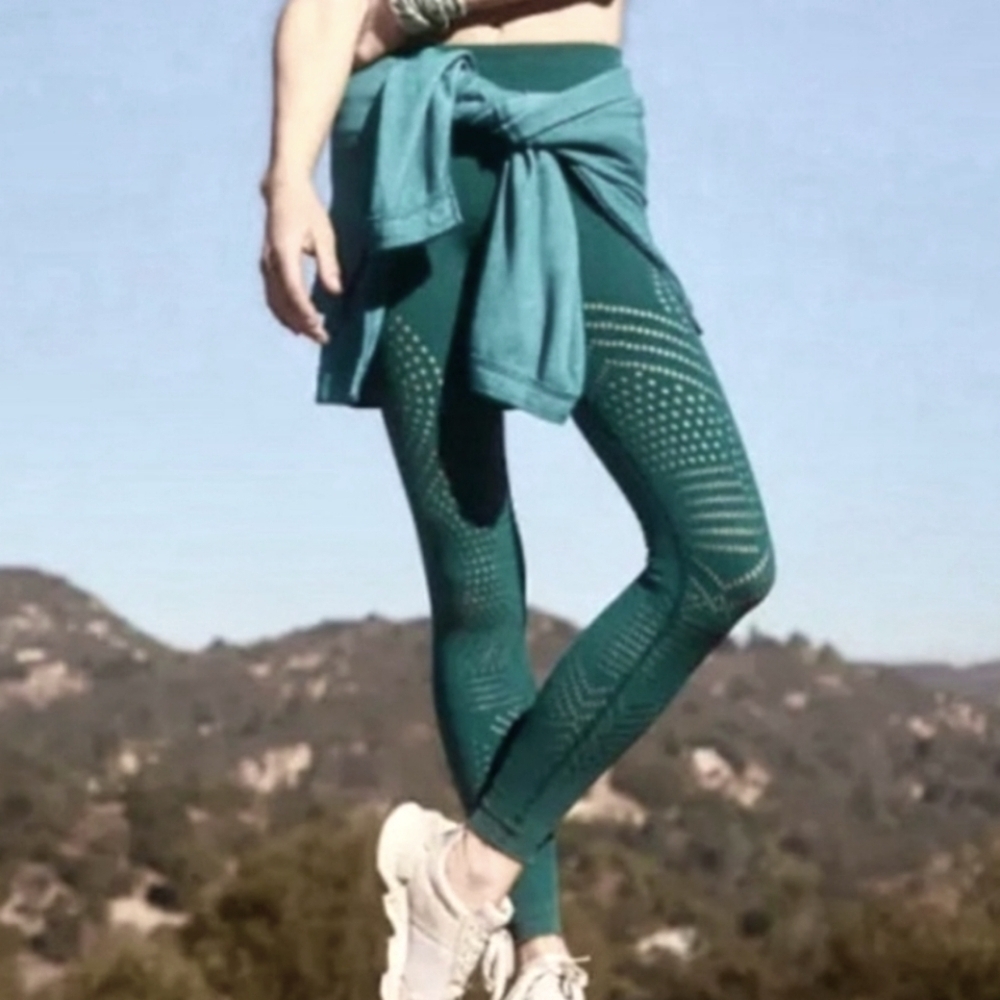 Free People Movement Self-Hem Ecology Leggings Tights made in Italy XS/S NEW! IR